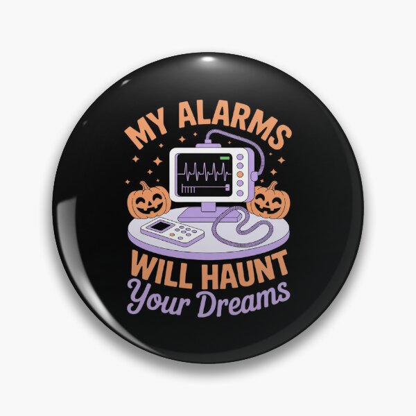 Item preview, My Alarms Will Haunt Your Dream Nurse Telemetry Halloween designed and sold by ryukaizox1.