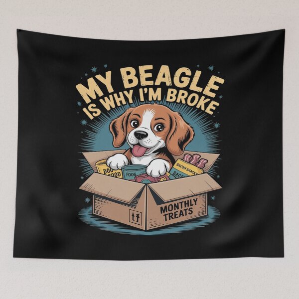 Item preview, My Beagle Is Why I'm Broke Funny Dog Parent Money designed and sold by ryukaizox1.