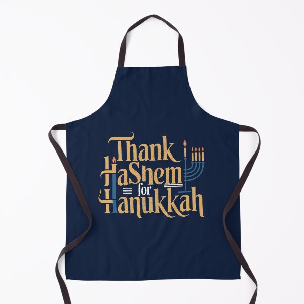 Item preview, Thank HaShem for Hanukkah – Artistic Menorah Typography designed and sold by Thank-HaShem.