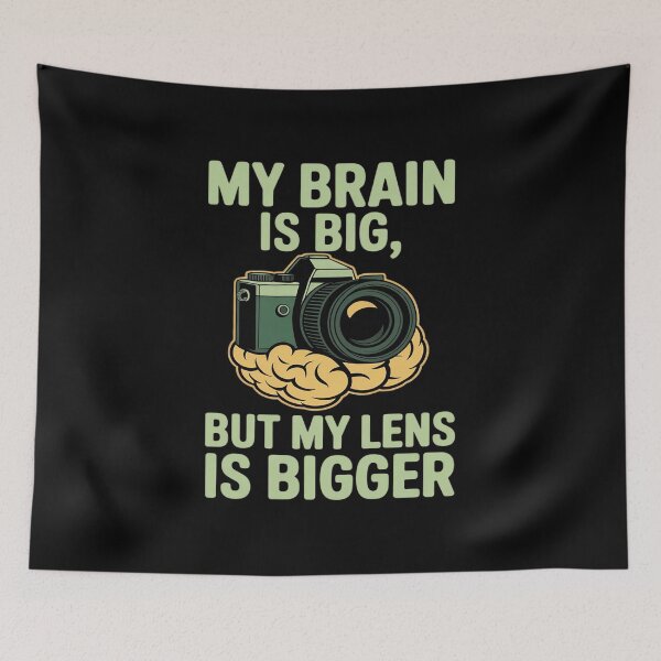 Item preview, My Brain Is Big But My Lens Is Bigger Camera designed and sold by Rotasiin.