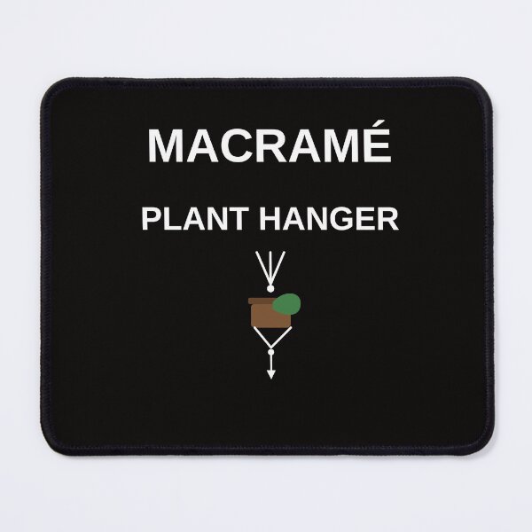 Item preview, Macramé Plant Hanger — Minimal Houseplant T-Shirt designed and sold by CQ-Art.