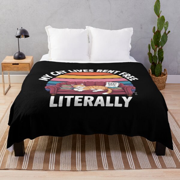 Item preview, My Cat Lives Rent Free Literally designed and sold by Rotasiin.