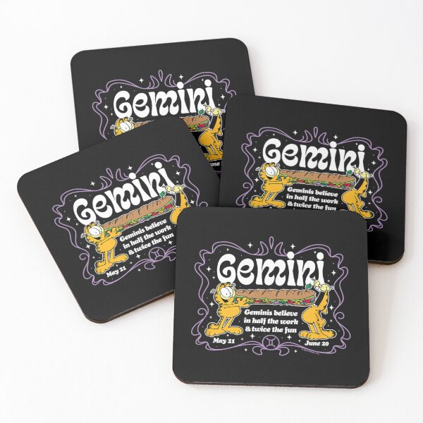 Item preview, Garfield Zodiac Gemini Funny Retro Art designed and sold by gonyeagoensv.