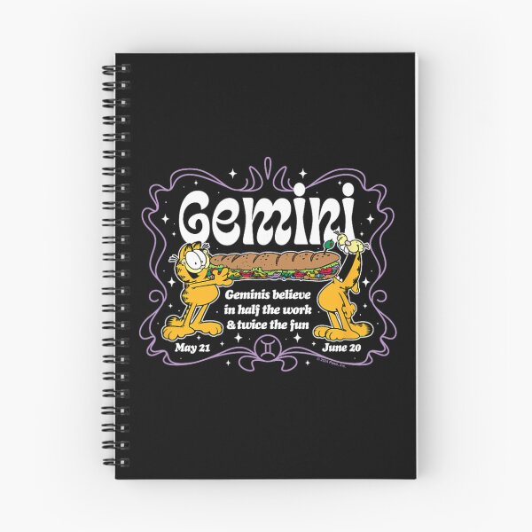 Item preview, Garfield Zodiac Gemini Funny Retro Art designed and sold by gonyeagoensv.