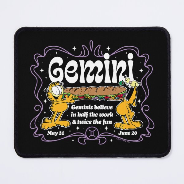 Item preview, Garfield Zodiac Gemini Funny Retro Art designed and sold by gonyeagoensv.