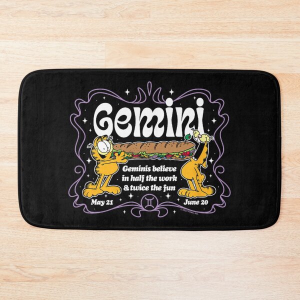 Item preview, Garfield Zodiac Gemini Funny Retro Art designed and sold by gonyeagoensv.