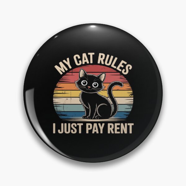 Item preview, My Cat Rules I Just Pay Rent Cat Mom Cat Dad Cat Lover designed and sold by Rotasiin.