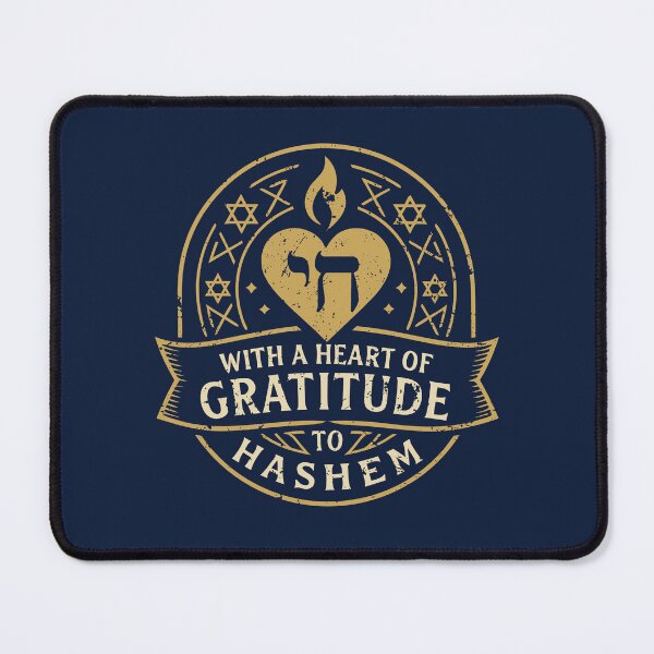 Item preview, With a Heart of Gratitude to HaShem – Emblem Design designed and sold by Thank-HaShem.