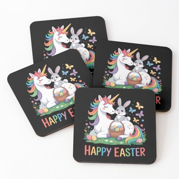Item preview, Cute Bunny Riding Unicorn Easter Egg Cute Rabbit Easter day designed and sold by Bandikonsalez.