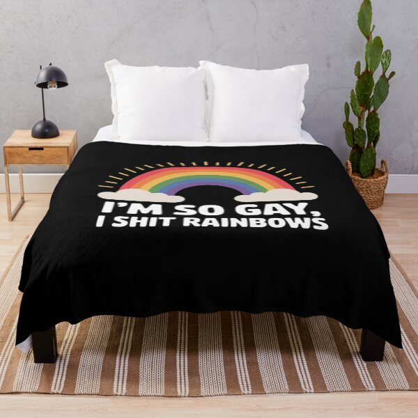 Item preview, I'm So Gay I Shit Rainbows Funny LGBT Gay Pride Parade Love designed and sold by procionartss.