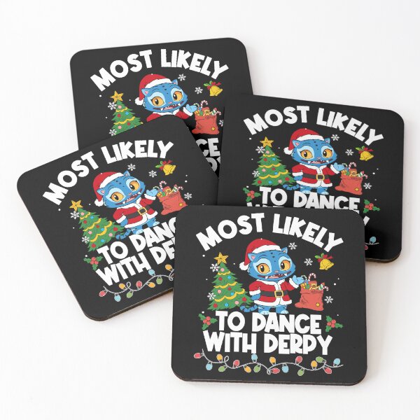Item preview, Most Likely To Dance With Derpy Blue Tiger Christmas Demon Hunters designed and sold by jakaun.