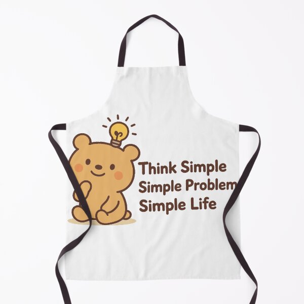 Item preview, Adorable bear under a bright idea think simple, simple problem simple life designed and sold by DianTarioko.