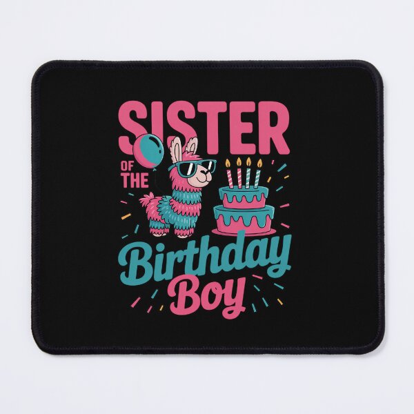 Item preview, Sister Birthday Boy Llama Pinata Party family mathing women designed and sold by khorbiasieno.