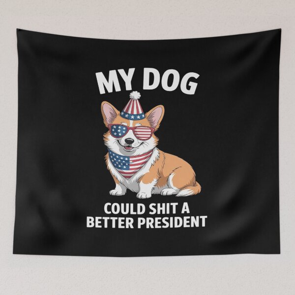 Item preview, My Dog Could Shit A Better President Corgi Lover Anti Biden designed and sold by Rotasiin.