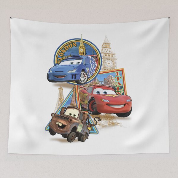 Item preview, Disney Pixar Cars 2 London Italy Paris World Tour Postcards  designed and sold by Haleigh Julius.