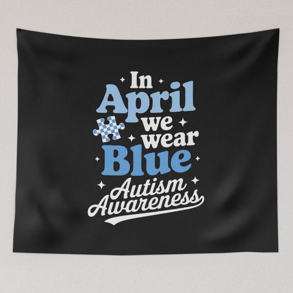 Item preview, In April We Wear Blue Autism Awareness Support Squad Puzzle designed and sold by procionartss.