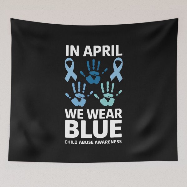 Item preview, In April We Wear Blue Child Abuse Prevention Awareness Month 4 designed and sold by procionartss.