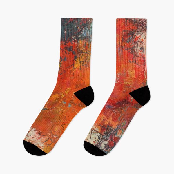 Item preview, Vibrant Orange Abstract Expressionist Art designed and sold by Righan Wallace.