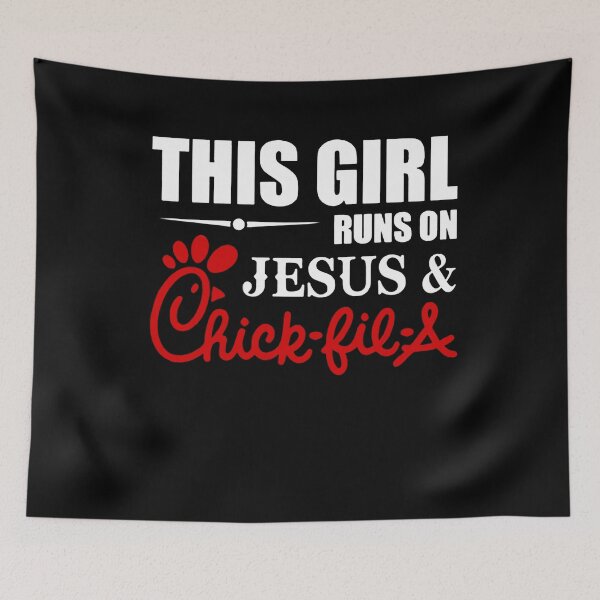 Item preview, his-Will-be-The-Girl-Runs-on-Jesus-and-Chick-Fil-A-Shirt designed and sold by IliasLeroy.