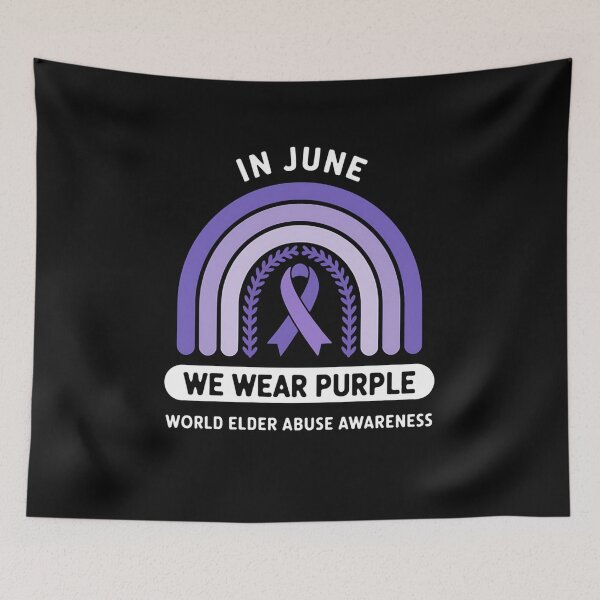 Item preview, In June We Wear Purple For World Elder Abuse Awareness designed and sold by procionartss.