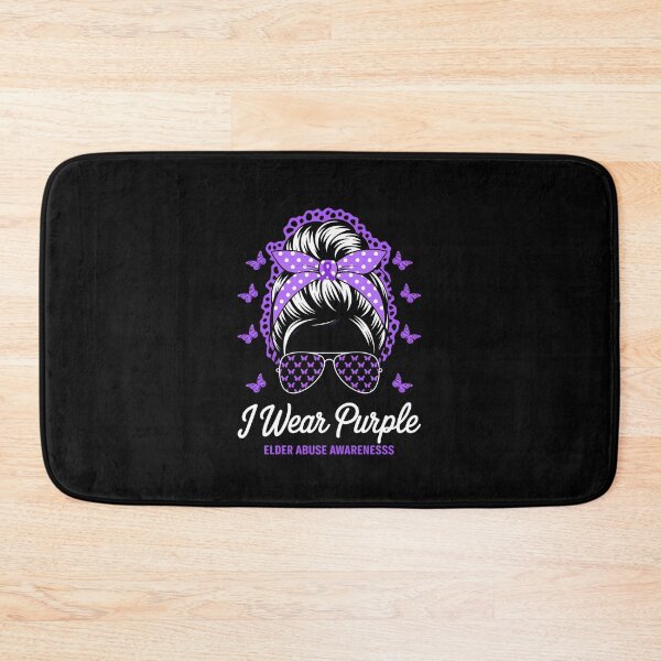 Item preview, In June We Wear Purple World Elder Abuse Awareness Day Messy designed and sold by procionartss.