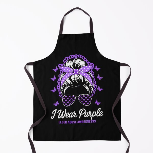 Item preview, In June We Wear Purple World Elder Abuse Awareness Day Messy designed and sold by procionartss.