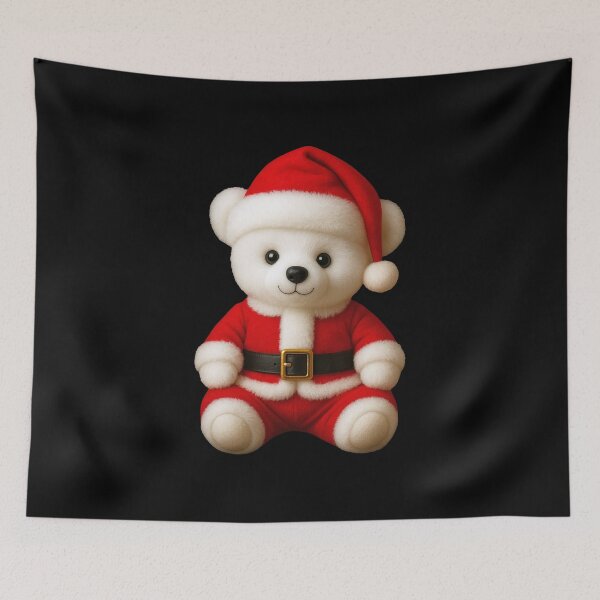 Item preview, Cute Santa Bear Holiday Cheer Shapes Mania designed and sold by Shapes-Mania.