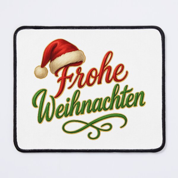 Item preview, Festive “Frohe Weihnachten” Christmas Greeting Art designed and sold by DigiGroove.