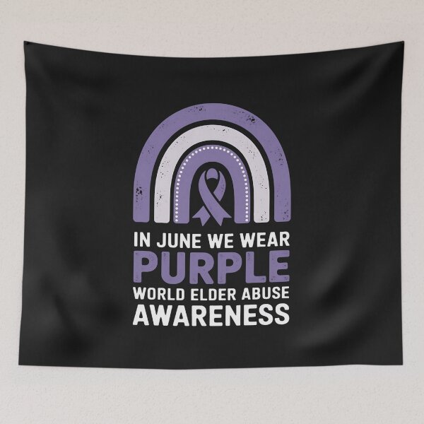 Item preview, In June We Wear Purple World Elder Abuse Awareness Premium designed and sold by procionartss.