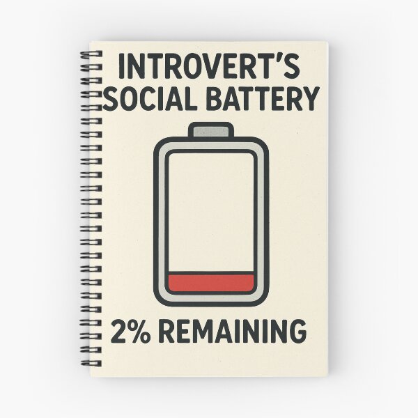 Item preview, Introvert Social Battery 2% designed and sold by PeodeesCrazy.
