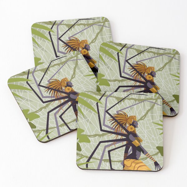 Item preview, anansi african spider goddess in the jungle designed and sold by matintheworld ( delcarmat ).