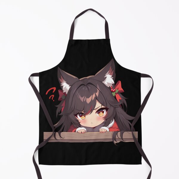 Item preview, Xinyan Genshin Impact Game Chibi Kawaii Navidad Peeker Anime Holiday Cheer Spark designed and sold by Raslbazola.