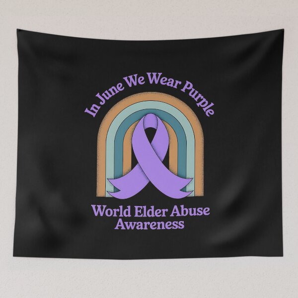 Item preview, In June, We Wear Purple World Elder Abuse Awareness Month 1 designed and sold by procionartss.