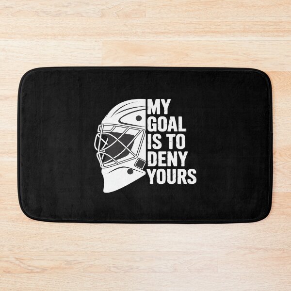 Item preview, My Goal is to Deny Yours Hockey Goalie Save Men Boys Kids designed and sold by LinlinsDemons.