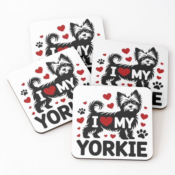 Item preview, I Love My Yorkie designed and sold by theartfulaspie.