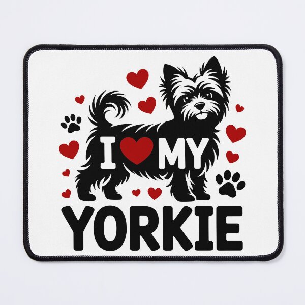 Item preview, I Love My Yorkie designed and sold by theartfulaspie.
