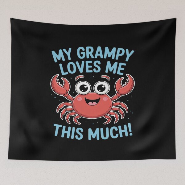 Item preview, My Grampy Loves Me Grandson Crab designed and sold by velltoons.