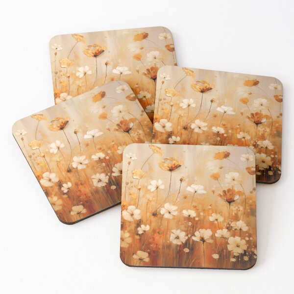Item preview, Modern Contemporary Warm Earth Tone Hues Garden Flowers  designed and sold by DEC02.