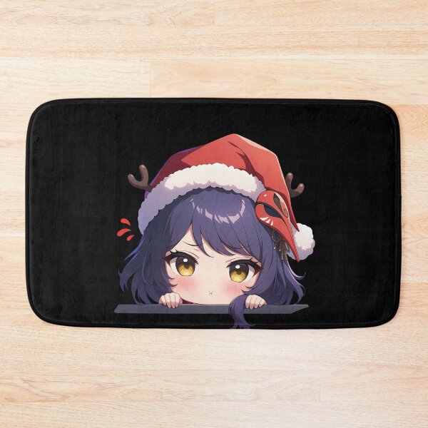Item preview, Kujou Sara Genshin Impact Game Chibi Kawaii Christmas Peeker Anime Holiday Winter Spirit designed and sold by Raslbazola.