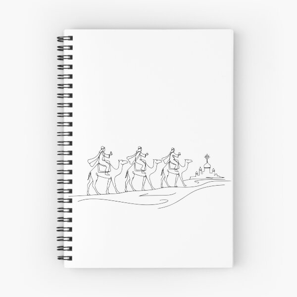 Item preview, Minimalist Continuous line Wise Men Nativity Christmas designed and sold by Seeds of Change.