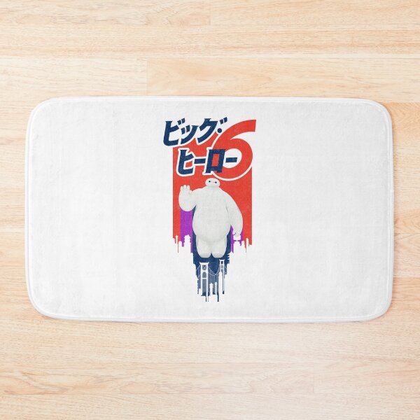 Item preview, Baymax Retro Paint Streak Skyline Poster Style designed and sold by donadomayle7.