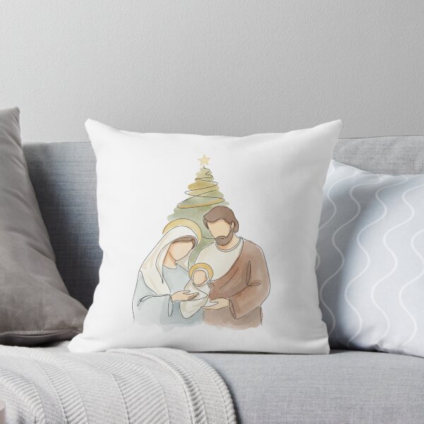 Item preview, Minimalist Nativity Holy Family with Christmas tree designed and sold by Seeds of Change.