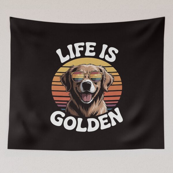 Item preview, Life Is Golden Golden Retriever Gifts Dog designed and sold by RopboxRone.