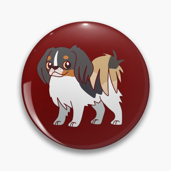 Item preview, Black White Brown Parti Papillon Dog Sticker designed and sold by StickersGalores.