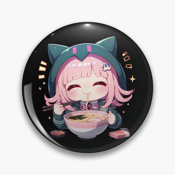 Item preview, Chiaki Nanami Danganronpa Anime Girl Kawaii Ramen Cute Gamer Chibi Warm designed and sold by Raslbazola.