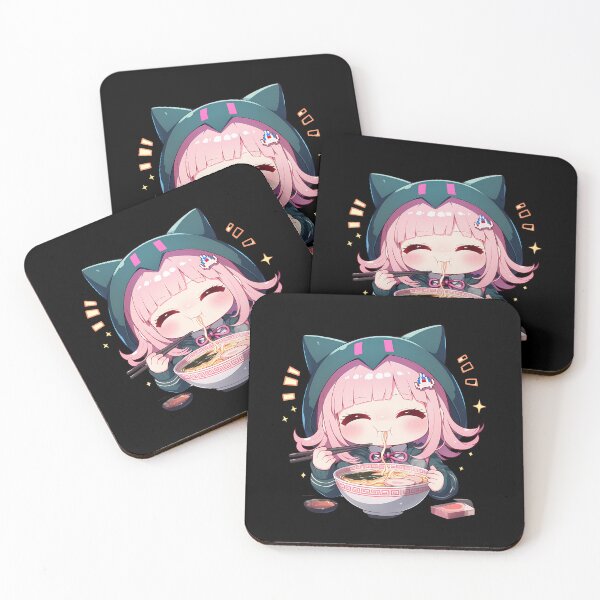 Item preview, Chiaki Nanami Danganronpa Anime Girl Kawaii Ramen Cute Gamer Chibi Warm designed and sold by Raslbazola.
