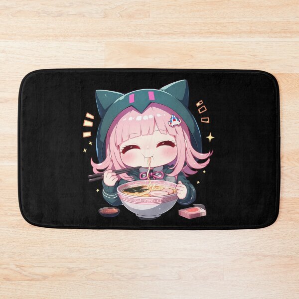 Item preview, Chiaki Nanami Danganronpa Anime Girl Kawaii Ramen Cute Gamer Chibi Warm designed and sold by Raslbazola.
