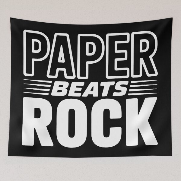 Item preview, paper beats rock  designed and sold by sarahogan.