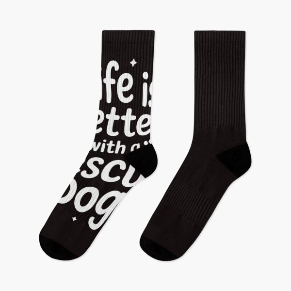 Item preview, Life is Better With a Rescue Dog Cute Dog Lover Quote Saying designed and sold by RopboxRone.