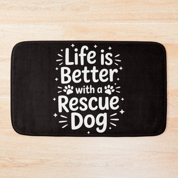 Item preview, Life is Better With a Rescue Dog Cute Dog Lover Quote Saying designed and sold by RopboxRone.